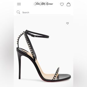 Christian Louboutin Black Studded Heels